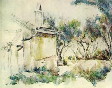 Paul Cezanne Painting - Jourdans Cottage Paul Cezanne